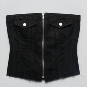 NWT black Zara corset